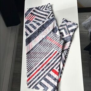 Niyama Sol Black and Red Patterned Leggings